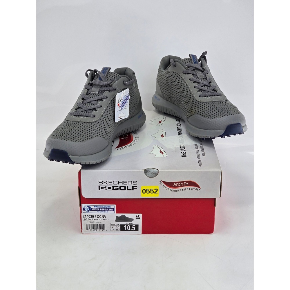 Skechers Go Golf Max 2 Fairway 3 Mens 10.5 Charcoal Navy 214029 - New
